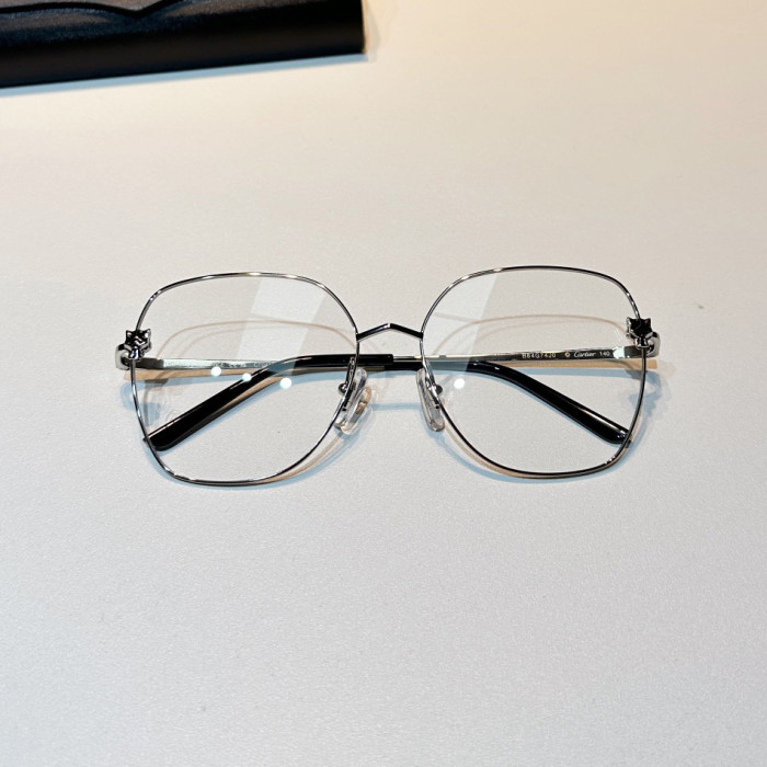 NIGO Cartier Classic Fashionable Casual Logo For Men And Women, Gold-colored Temples, Plano Lenses Optical Glasses #nigo78187
