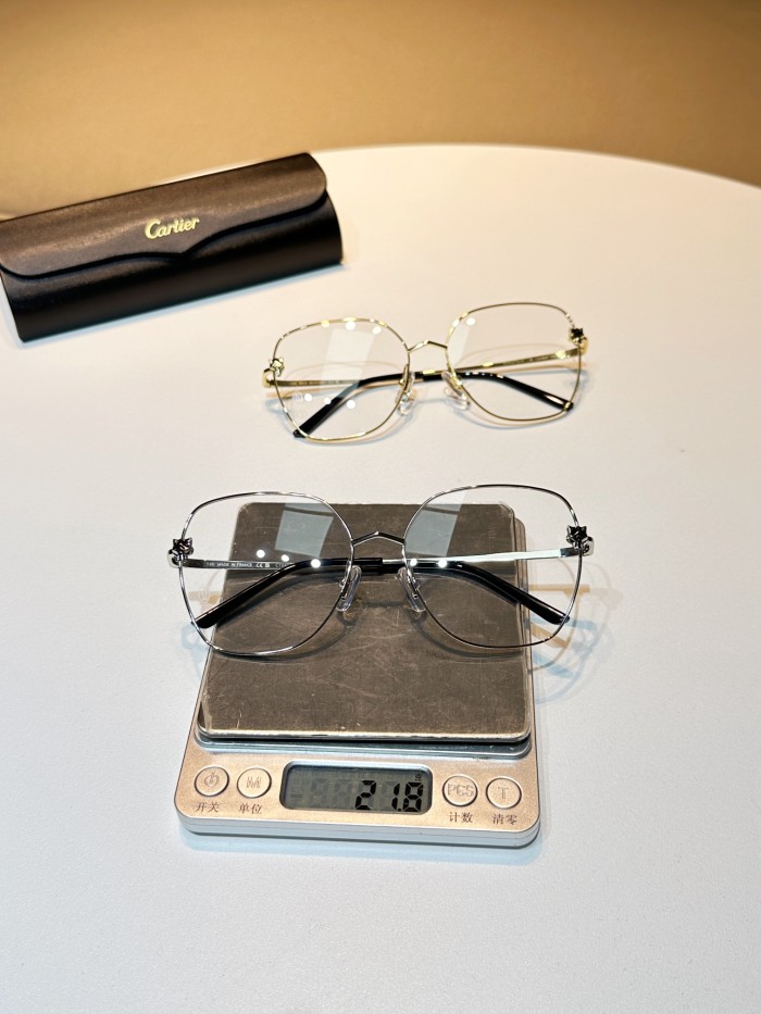 NIGO Cartier Classic Fashionable Casual Logo For Men And Women, Gold-colored Temples, Plano Lenses Optical Glasses #nigo78187