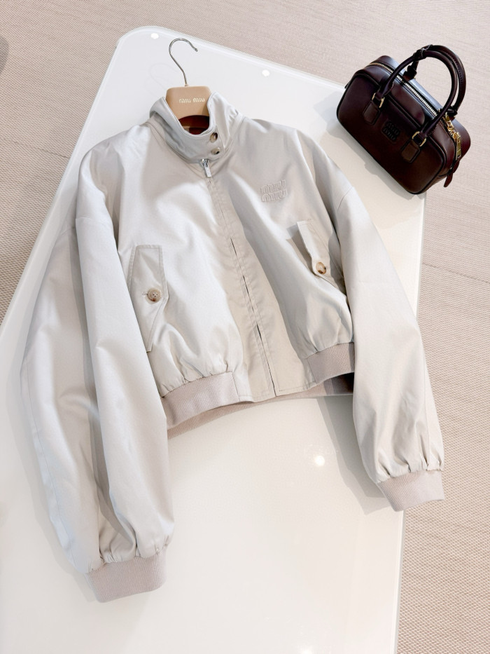 NIGO MiuMiu Men's And Women's Spring/Autumn Solid Color Fashionable Casual Letter Print Stand Up Collar Zipper Long Sleeve Cotton Waistcoat Jacket #nigo78197
