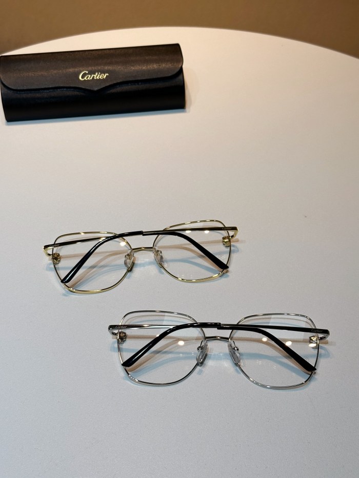 NIGO Cartier Classic Fashionable Casual Logo For Men And Women, Gold-colored Temples, Plano Lenses Optical Glasses #nigo78187