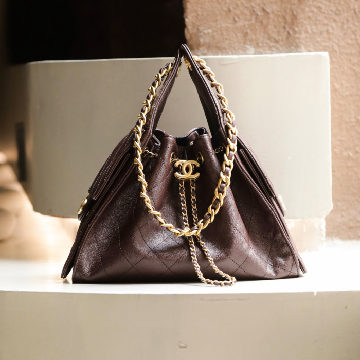 NIGO Chanel Hobo Drawstring Underarm Bag Fashion Luxury Temperament Trend Senior New Banquet Bags #nigo81423