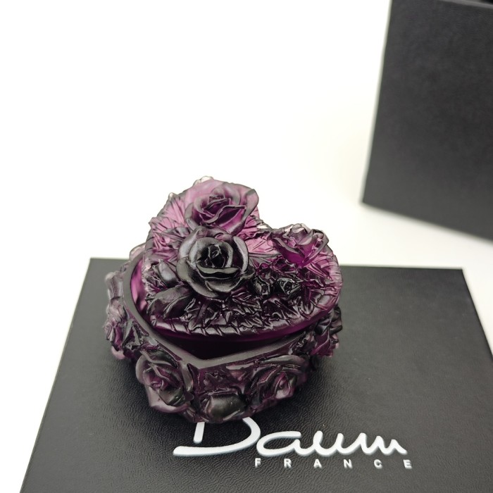 NIGO Daum Classic Fashion Rose-Shaped Jewelry Box, Multi-Colored Decorative Box, Exquisite Tabletop Ornament Accessories Ngvp #nigo2141