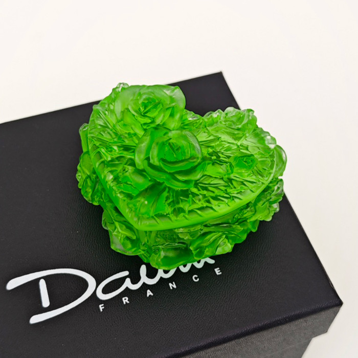 NIGO Daum Classic Fashion Rose-Shaped Jewelry Box, Multi-Colored Decorative Box, Exquisite Tabletop Ornament Accessories Ngvp #nigo2141