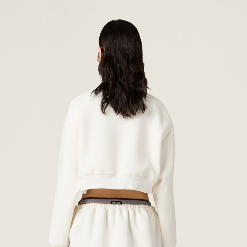NIGO MiuMiu Women's Spring/Summer Casual Collared Zipper Color Block Logo Embroidered Sports Jacket #nigo78216