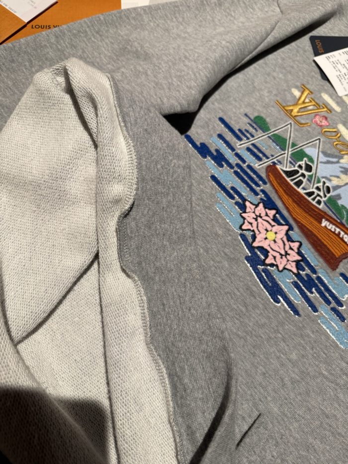 NIGO Louis Vuitton Men's Spring/Fall Solid Color Fashion Casual Embroidered Print Round Neck Long Sleeve Sweatshirt #nigo78212