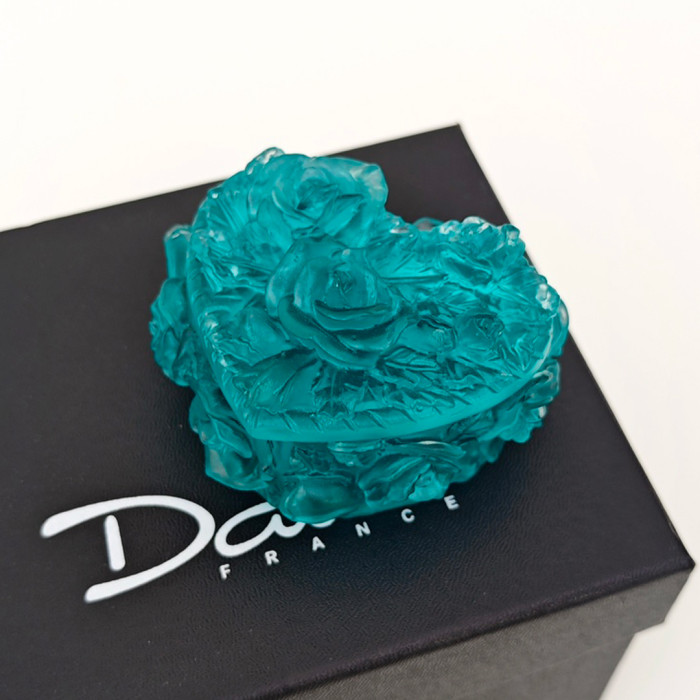 NIGO Daum Classic Fashion Rose-Shaped Jewelry Box, Multi-Colored Decorative Box, Exquisite Tabletop Ornament Accessories Ngvp #nigo2141