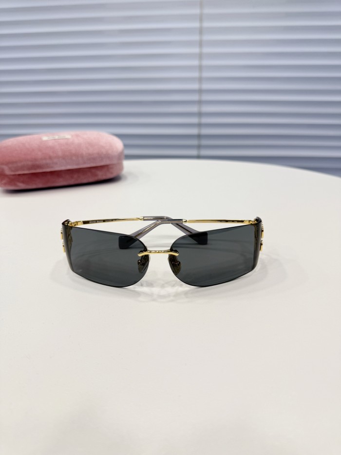 NIGO MiuMiu Men's And Women's Classic Minimalist Sunglasses That Perfectly Blend Simplicity And Fashion Featuring An Irregular Shape Design  Accessories Casual Glasses #nigo78199