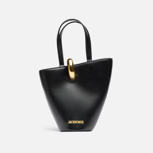 NIGO Jacquemus The small Bambola Women's Classic Fashionable Minimalist Detachable Shoulder Strap Metal Buckle Linen Leather Bucket Bag Tote Bag Handbag Bags #nigo78241