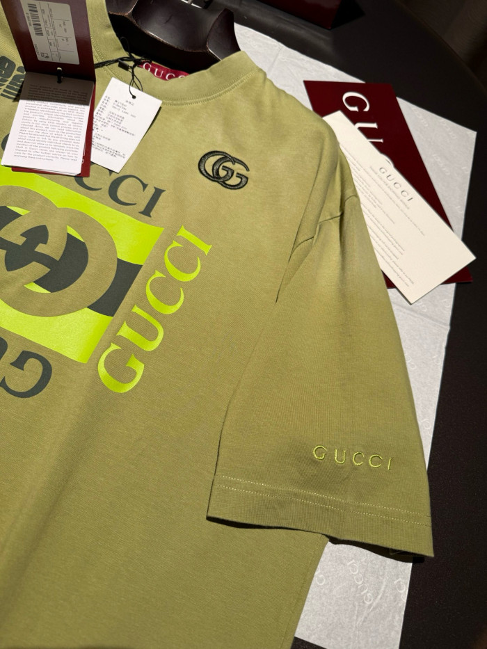 NIGO Gucci Men's Summer Solid Color Fashion Casual Printed Pattern Cotton Knitted Round Neck Short Sleeve T-Shirt #nigo78254