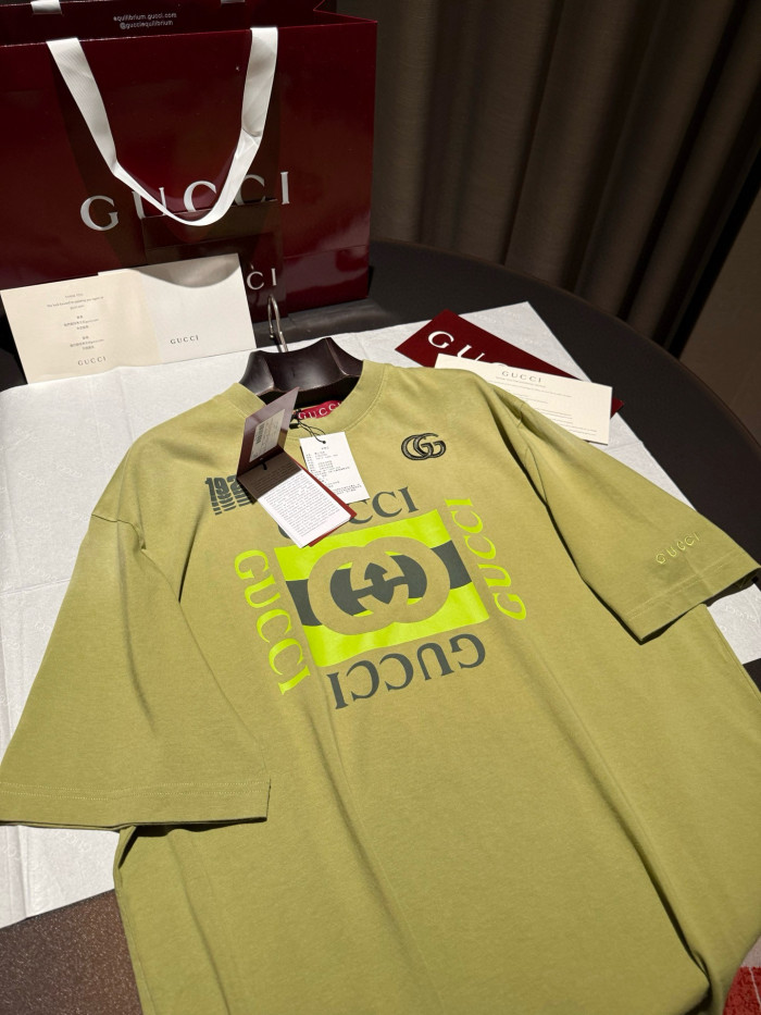 NIGO Gucci Men's Summer Solid Color Fashion Casual Printed Pattern Cotton Knitted Round Neck Short Sleeve T-Shirt #nigo78254