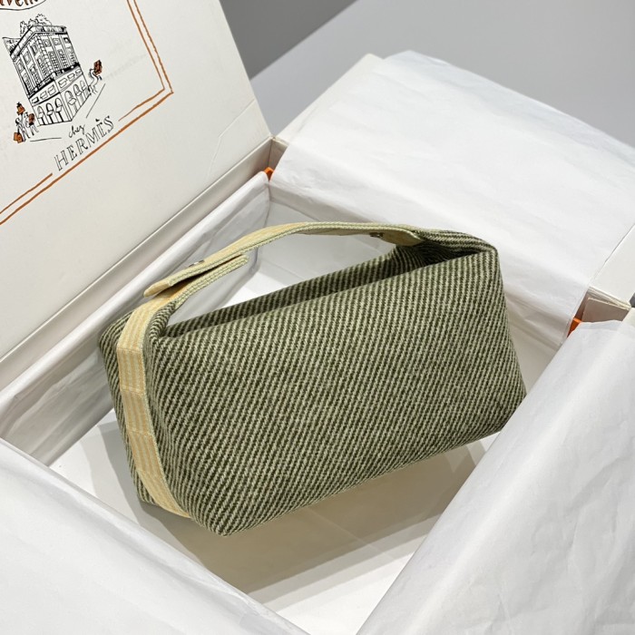 NIGO Hermes Classic Casual Color Block Canvas Tote Bag Makeup Bag Toiletry Bag Bags #nigo78245