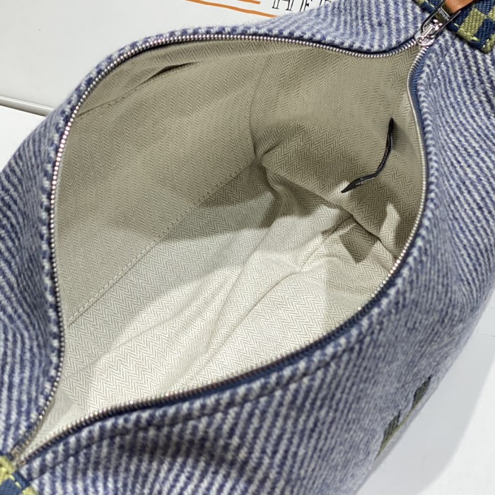 NIGO Hermes Classic Casual Color Block Canvas Tote Bag Makeup Bag Toiletry Bag Bags #nigo78245