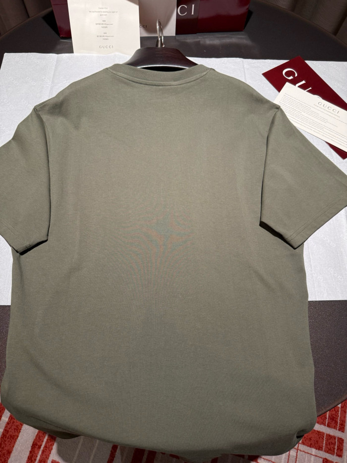 NIGO Gucci Men's Summer Solid Color Fashion Casual Letter Print Round Neck Drop Shoulder Short Sleeve T-Shirt #nigo78253