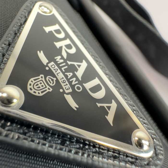 NIGO Prada Men's Solid Color Fashion Casual Triangle Logo Recycled Nylon Backpack Bags #nigo78271