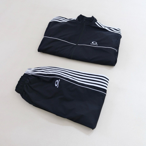 NIGO Balenciaga Men's And Women's Spring/Fall Fashion Casual Solid Color Striped Zipper Stand Up Collar Sports Embroidered Long Sleeve Loose Jacket #nigo78257