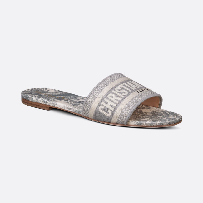 NIGO Dior Dway Women's Spring/Summer Fashion Round Toe Cotton Embroidered Slip On Slippers Shoes #nigo78272