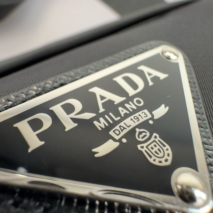 NIGO Prada Men's Solid Color Fashion Casual Triangle Logo Recycled Nylon Backpack Bags #nigo78271