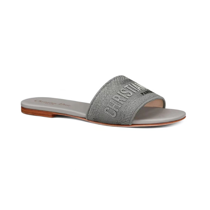 NIGO Dior Dway Women's Spring/Summer Fashion Round Toe Cotton Embroidered Slip On Slippers Shoes #nigo78272