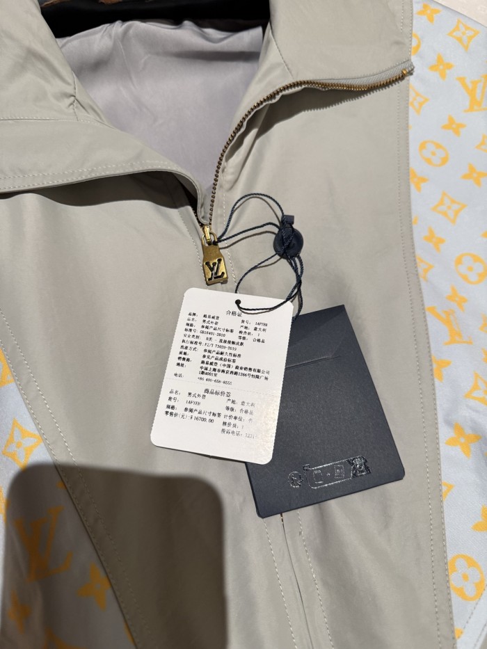 NIGO Louis Vuitton MONOGRAM Men's And Women's Spring/Autumn Fashion Casual Color Blocked High Neck Zipper Long Sleeved Jacket #nigo78276