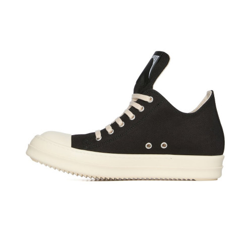 NIGO Rick Owens DRKSHDW Men's And Women's Spring/Summer Fashion Casual Solid Colour Low Top Coarse Twill Canvas And Leather Round Toe Lace Up Canvas Shoes #nigo78279