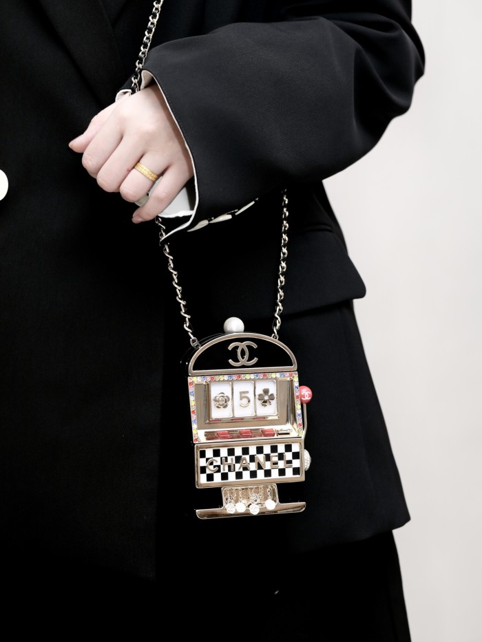 NIGO Chanel Women's Fashion Mini Acrylic Game Machine Bag Letter Geometry Pattern Casual Crossbody Bag #nigo71235