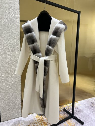 NIGO Dior Women's Fall And Winter Luxury High Street Design Cashmere Coat 30%cashmere 70% Australia Imported Wool Wool Collar Fashion Trend Long Jacket Ngvp #nigo2237