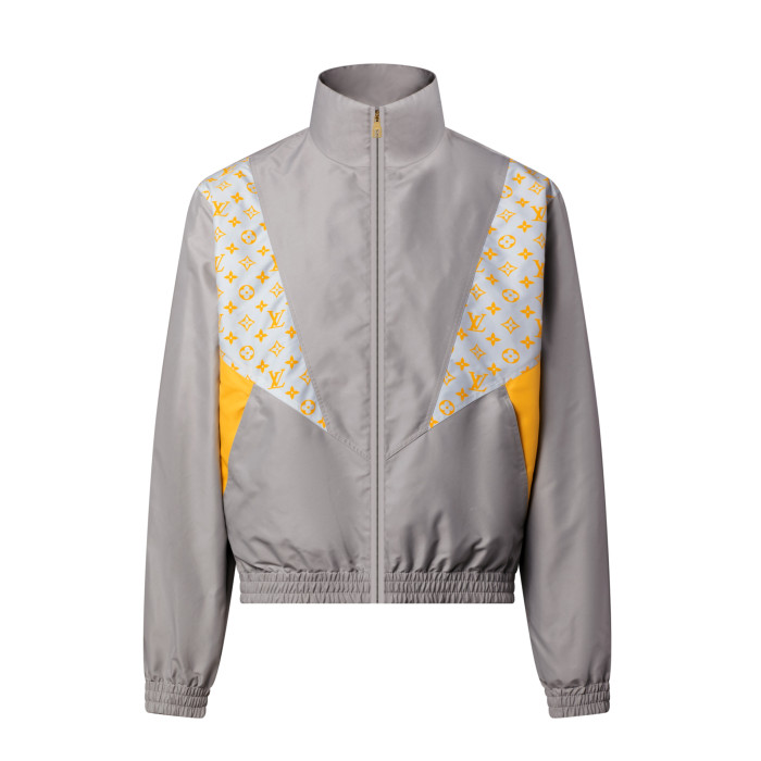 NIGO Louis Vuitton MONOGRAM Men's And Women's Spring/Autumn Fashion Casual Color Blocked High Neck Zipper Long Sleeved Jacket #nigo78276