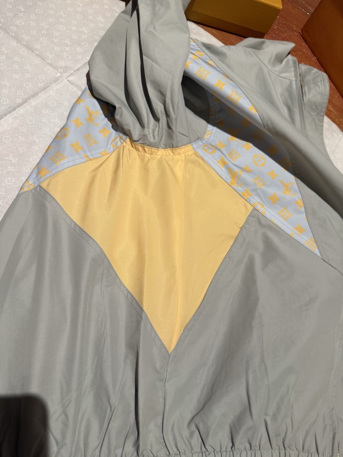 NIGO Louis Vuitton MONOGRAM Men's And Women's Spring/Autumn Fashion Casual Color Blocked High Neck Zipper Long Sleeved Jacket #nigo78276