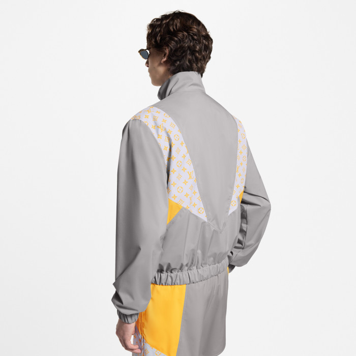 NIGO Louis Vuitton MONOGRAM Men's And Women's Spring/Autumn Fashion Casual Color Blocked High Neck Zipper Long Sleeved Jacket #nigo78276