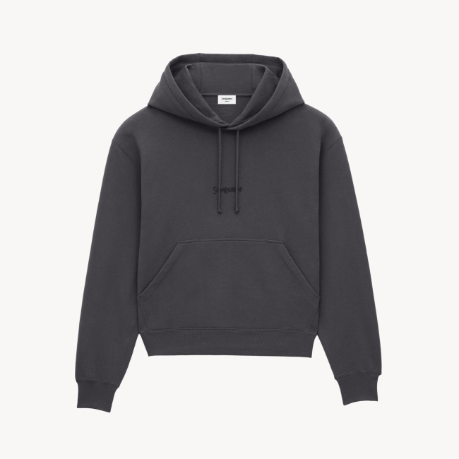 NIGO Saint Laurent Men's Spring/Autumn Solid Colour Casual Letter Embroidery Hooded Drawstring Pullover Long Sleeve Sweatshirt Pullover Hoodie #nigo78282