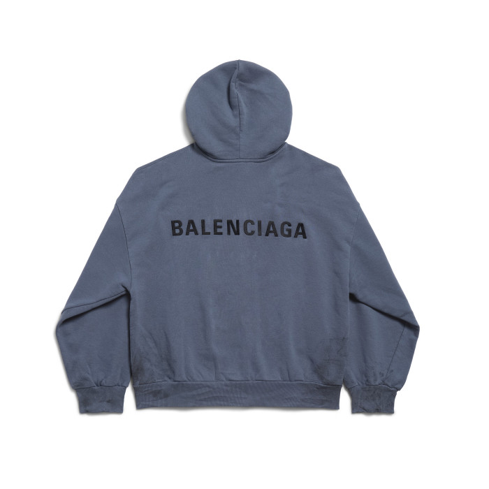 NIGO Balenciaga BACK HOODIE Men's Spring/Autumn Fashion Casual Solid Color Embroidered Zipper Gathered Cuffs Waist Hooded Cardigan Jacket Sweatshirt #nigo78283
