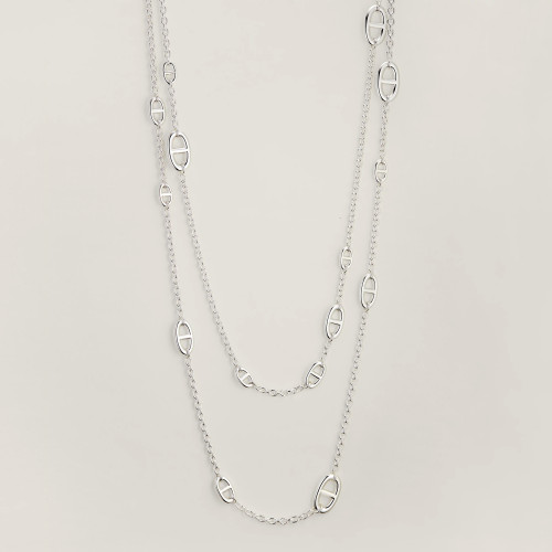 NIGO Hermes Farandole Women's Classic Fashion Pig Nose Chain 925 Sterling Silver Necklace Waist Chain  Accessories Jewellery #nigo78291