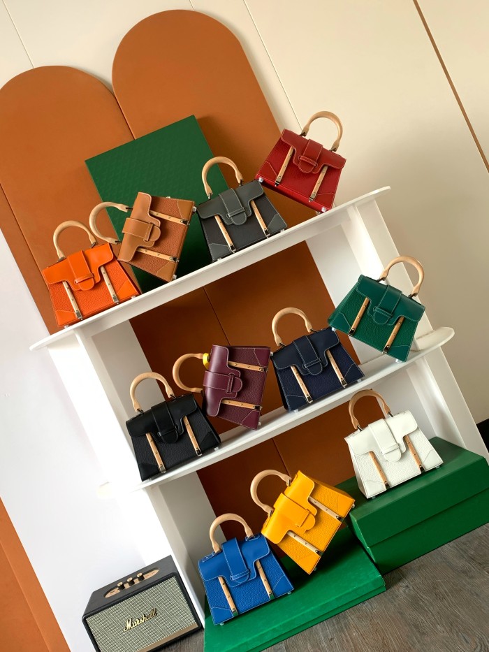 NIGO GOYARD Saigon Women's Fashion Classic Detachable Shoulder Strap Leather Mini Tote Bag Handbag Bags SAIGOBMINCG-03CL03P #nigo78294