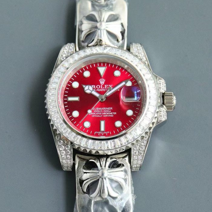 NIGO Rolex Men's Chrome Hearts Series Diamond-Set Watch With 316 Stainless Steel Case And Automatic Mechanical Movement  Accessories #nigo81469