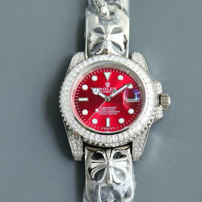 NIGO Rolex Men's Chrome Hearts Series Diamond-Set Watch With 316 Stainless Steel Case And Automatic Mechanical Movement  Accessories #nigo81469