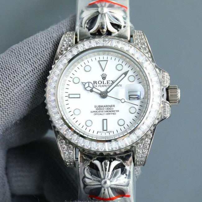 NIGO Rolex Men's Chrome Hearts Series Diamond-Set Watch With 316 Stainless Steel Case And Automatic Mechanical Movement  Accessories #nigo81469