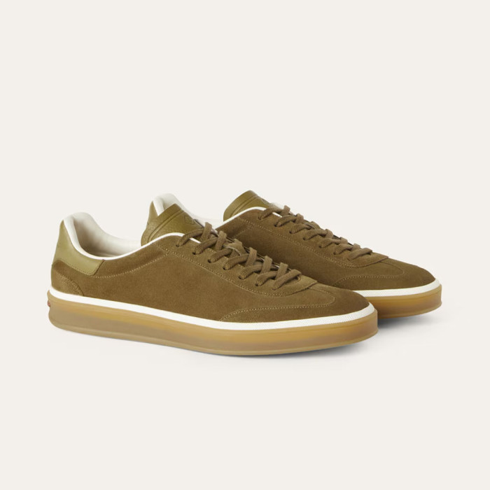 NIGO Loro Piana Men's Tennis Walk Dexun Sports Shoes Suede Round Toe Lace-Up Solid Color Four-Season Casual Shoes Low-Top Sneakers Ngvp #nigo315199