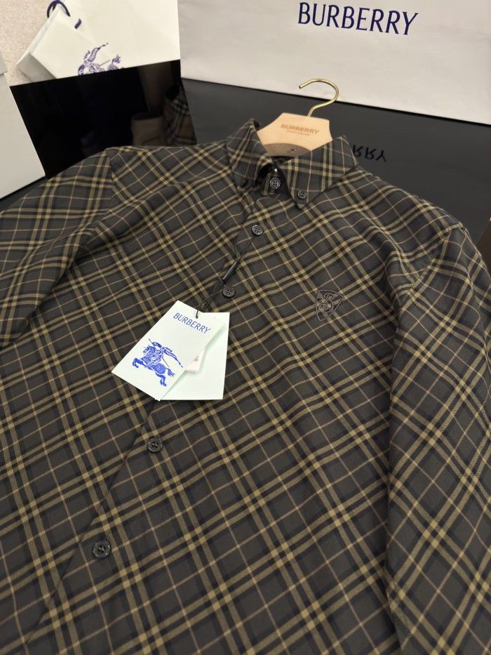 NIGO Burberry Men's Spring/Autumn Fashion Casual Loose Checkered Pattern Single Breasted Button Down Collar Long Sleeved Shirt #nigo78318