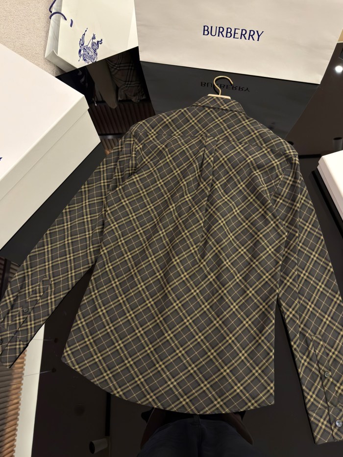 NIGO Burberry Men's Spring/Autumn Fashion Casual Loose Checkered Pattern Single Breasted Button Down Collar Long Sleeved Shirt #nigo78318