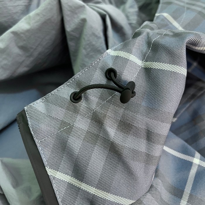 NIGO Burberry Men's Spring/Summer Casual Reversible Checkered Long-sleeved Hooded Drawstring Zipper Jacket #nigo78314