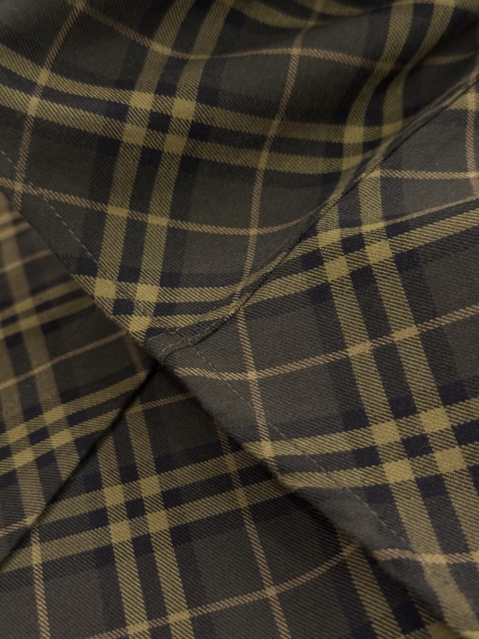 NIGO Burberry Men's Spring/Autumn Fashion Casual Loose Checkered Pattern Single Breasted Button Down Collar Long Sleeved Shirt #nigo78318