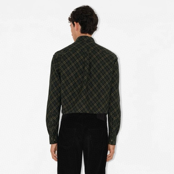 NIGO Burberry Men's Spring/Autumn Fashion Casual Loose Checkered Pattern Single Breasted Button Down Collar Long Sleeved Shirt #nigo78318