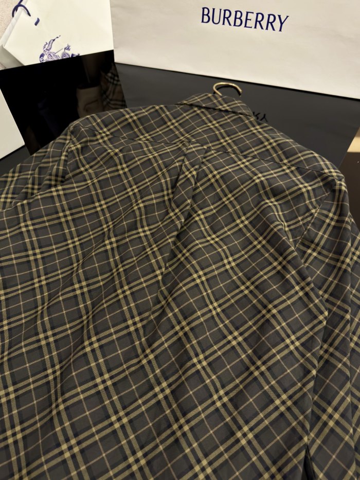 NIGO Burberry Men's Spring/Autumn Fashion Casual Loose Checkered Pattern Single Breasted Button Down Collar Long Sleeved Shirt #nigo78318