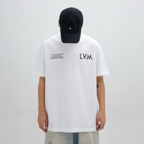 NIGO Louis Vuitton Men's Summer Solid Color Fashion Casual Round Neck Letter Print Short Sleeve T-Shirt #nigo78315