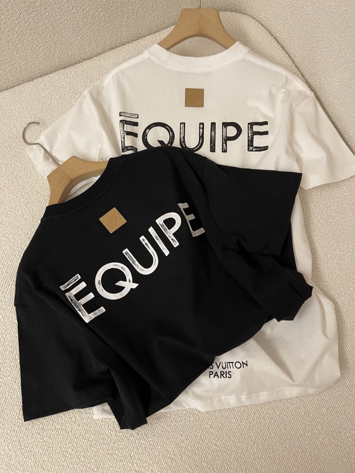 NIGO Louis Vuitton Men's Summer Solid Color Fashion Casual Round Neck Letter Print Short Sleeve T-Shirt #nigo78315