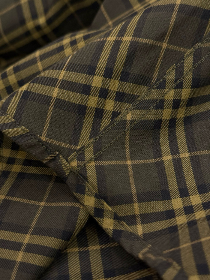 NIGO Burberry Men's Spring/Autumn Fashion Casual Loose Checkered Pattern Single Breasted Button Down Collar Long Sleeved Shirt #nigo78318