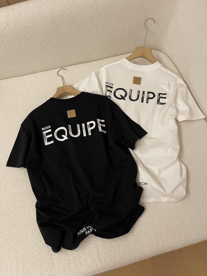 NIGO Louis Vuitton Men's Summer Solid Color Fashion Casual Round Neck Letter Print Short Sleeve T-Shirt #nigo78315