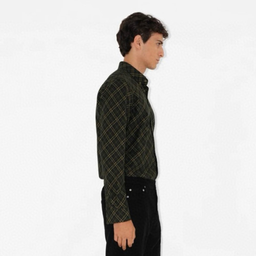 NIGO Burberry Men's Spring/Autumn Fashion Casual Loose Checkered Pattern Single Breasted Button Down Collar Long Sleeved Shirt #nigo78318