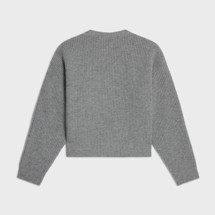 NIGO Celine Women's Spring/autumn Fashion Casual Solid Color Loose Logo Knitted Sweater With Round Neck Pullover Sweater #nigo78331