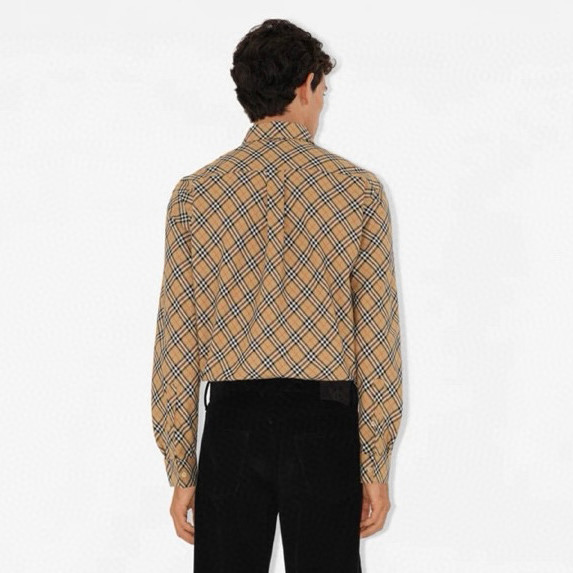 NIGO Burberry Men's Spring/Autumn Fashion Casual Loose Checkered Pattern Single Breasted Button Down Collar Long Sleeved Shirt #nigo78318